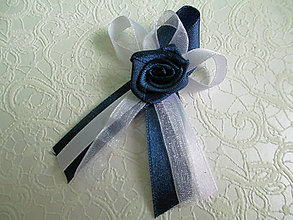 Svadobné pierka - svadobné pierka námornícka modrá - 7718140_