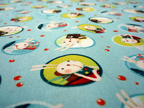 Textil - Bavlna The Traveller - Bunny Toss - 7719433_