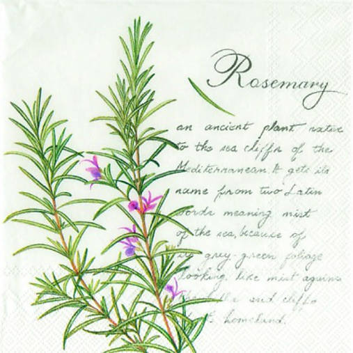  - Servítka "Rosemary white" - 7725865_