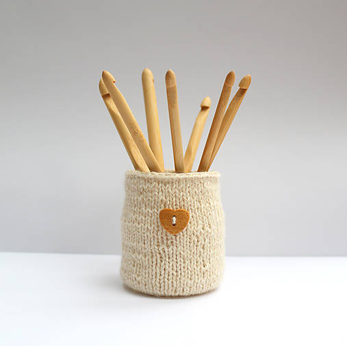 Úložné priestory & Organizácia - Pohárik na handmade náradíčko - 7729363_