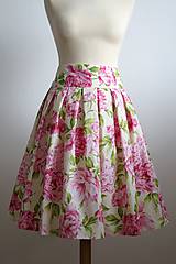 Sukne - ružová sukňa Pivonka - 7729395_
