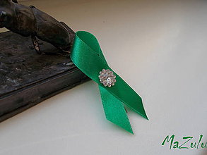 Svadobné pierka - mätovo-zelené svadobné pierko - 7731601_