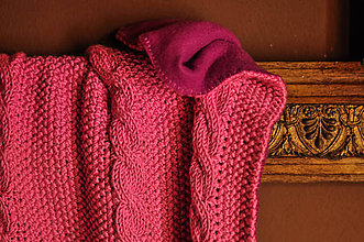 Detský textil - Detská deka ružová - 7739808_