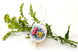 Dekorácie - Veľkonočné tradičné keramické vajíčko - 7735955_