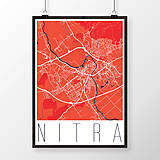 Grafika - NITRA, moderná, červená - 7744563_