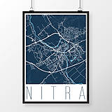 Grafika - NITRA, moderná, tmavomodrá - 7744582_
