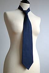 Pánske doplnky - pánska kravata - modrá k sukni - 7758198_