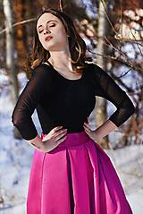 Sukne - Kvalitná skladaná sukňa s tylovou spodničkou rôzne farby - 7756862_