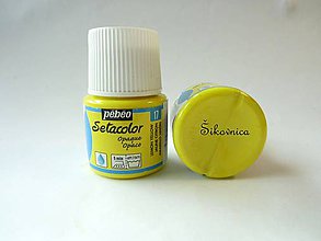 Farby-laky - Farba na textil, Pébéo, Setacolor opaque, 45 ml (17 lemon yellow (citrón)) - 7761058_