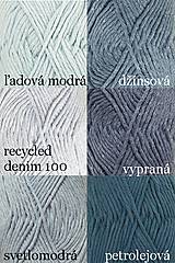 Úžitkový textil - Pletené chňapky - modré - 7759555_