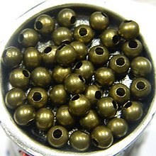 Korálky - Kovové guličky bronzové 5mm - 7762230_