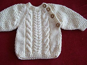 Detské oblečenie - Mäkkučký pulovrik pre najmenších na zapínanie - 7765251_