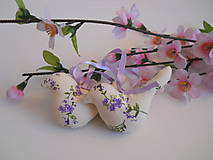 Dekorácie - Vtáčik fialový - 7769892_