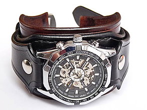 Náramky - Dámske antialergické steampunk hodinky - 7768347_