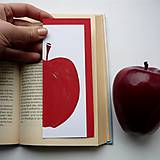 Papiernictvo - Jabĺčko maľované červené... - 7780635_