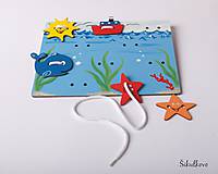 Hračky - Prišívacia hračka - Tabuľka morský svet - 7778938_