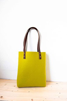 Kabelky - Urban... green... Felt & Leather... & Magnetic Closure - 7779369_