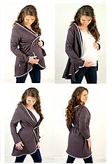 Tehotenské oblečenie - TEPLÝ TĚHOTENSKÝ KABÁTIK - veľ. XS - M, rozne farby - 7783725_