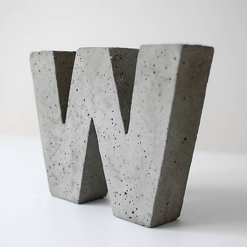 Držiak kníh z betónu "W"