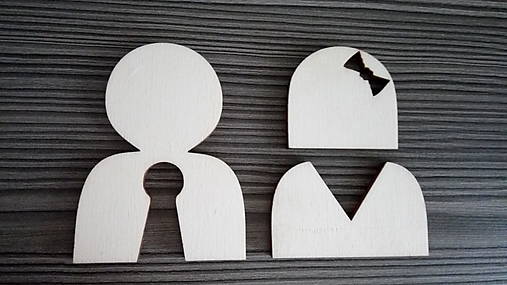 Tabuľky - Piktogram WC muži - ženy 4 - 7788250_