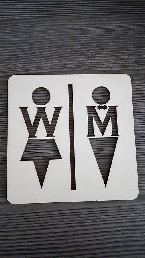 Tabuľky - Piktogram WC muži - ženy 2 - 7788252_