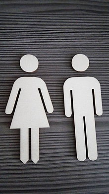 Tabuľky - Piktogram WC muži - ženy 1 - 7788211_