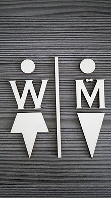 Tabuľky - Piktogram WC muži - ženy 3 - 7788237_