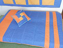 Úžitkový textil - Prehoz Blue-Orange - 7792074_
