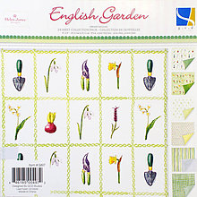 Papier - VÝPREDAJ! GCD - English Garden (kvetinový papier na scrapbooking, 8x8, 24ks) - 7793187_