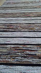 Úžitkový textil - Koberec Hnedý so svetlejšími pásmi 160x73cm - 7799484_