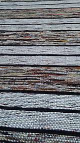 Úžitkový textil - Koberec Hnedý so svetlejšími pásmi 160x73cm - 7799485_