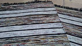 Úžitkový textil - Koberec Hnedý so svetlejšími pásmi 160x73cm - 7799486_