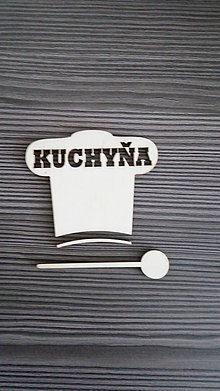 Tabuľky - Piktogram Kuchyňa čiapka + varecha 1 - 7810627_
