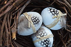 Dekorácie - Veľkonočné vajíčka s pierkom - 7807260_