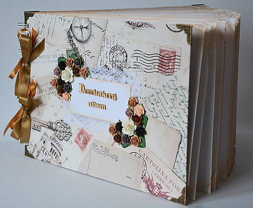 Papiernictvo - Vintage album na fotky z dovolenky - 7815583_