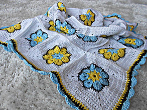 Detský textil - Dečka s kvetinkami :) - 7811348_