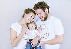 Detské oblečenie - Súprava tričiek pre rodinku SLONÍK - 7818286_