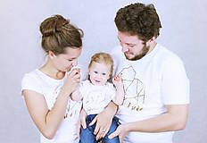 Detské oblečenie - Súprava tričiek pre rodinku SLONÍK - 7818287_