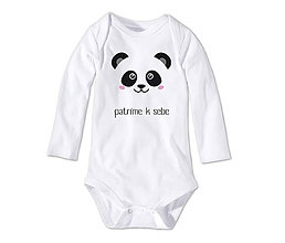 Detské oblečenie - Detské body/tričko PANDA - 7817509_