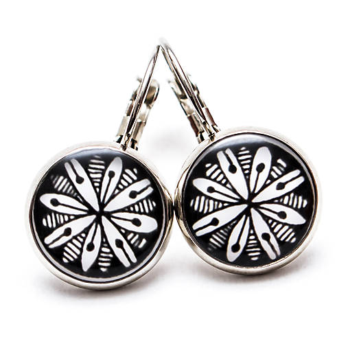 Náušnice - Retro kvetinky - 7819327_