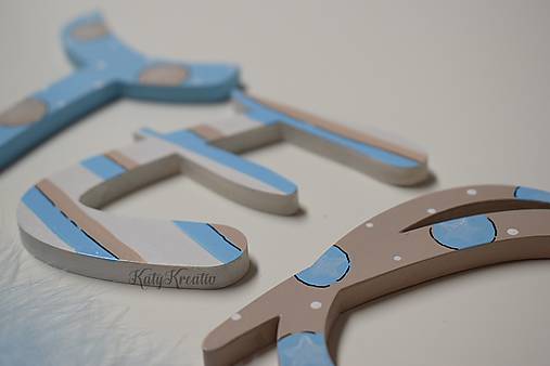 Tabuľky - TEO.....10-12cm písmenká - 7823689_