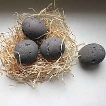 Dekorácie - Veľkonočné betónové vajíčka 2v1 - 7822511_