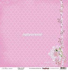 Papier - papier na scrapbooking In blook pretty in pink - 7831936_