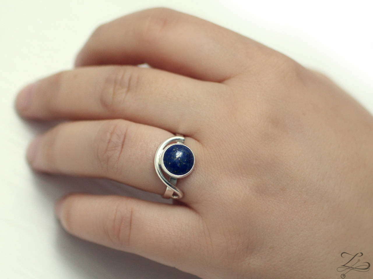 Strieborný prsteň s lapisom lazuli - LapiS