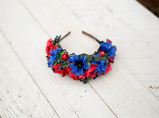 Folk čelenka "v kraji nevädzí a makov"