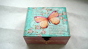  - Čajová krabička Motýľ  - 7840369_