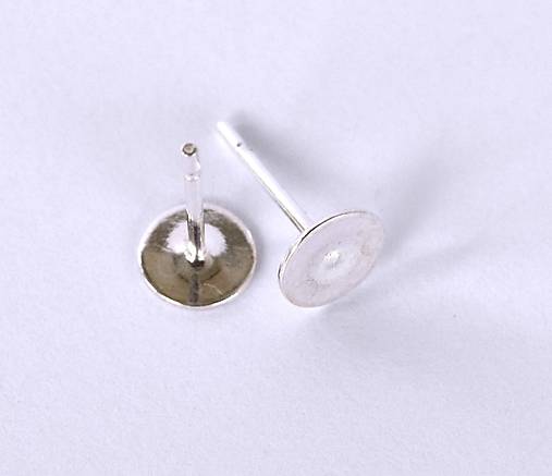 Komponenty - Puzeta zo striebra Ag 925 6 mm - 1 pár - 7838567_