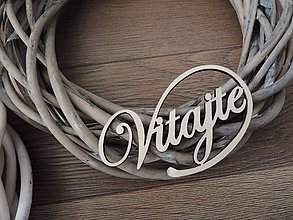 Polotovary - Cedulka Vitajte - 7844870_