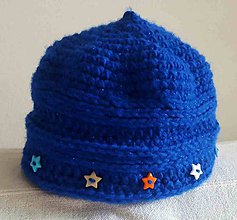 Detské čiapky - Detská čiapka  hviezdičková - 7844883_