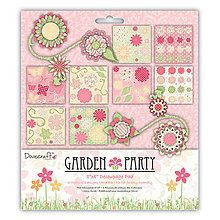 Papier - VÝPREDAJ! Garden Party Decoupage Pad (8x8, 3D decoupage) - 7843097_